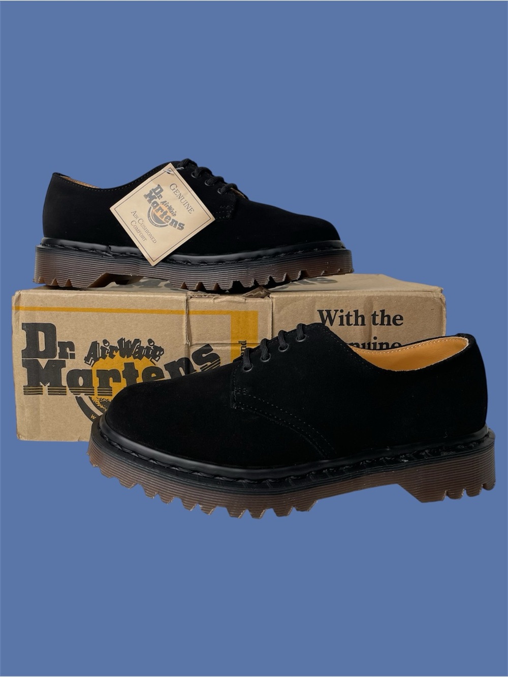 Vintage Dr. Martens Made in England Black Oxfords UK 5